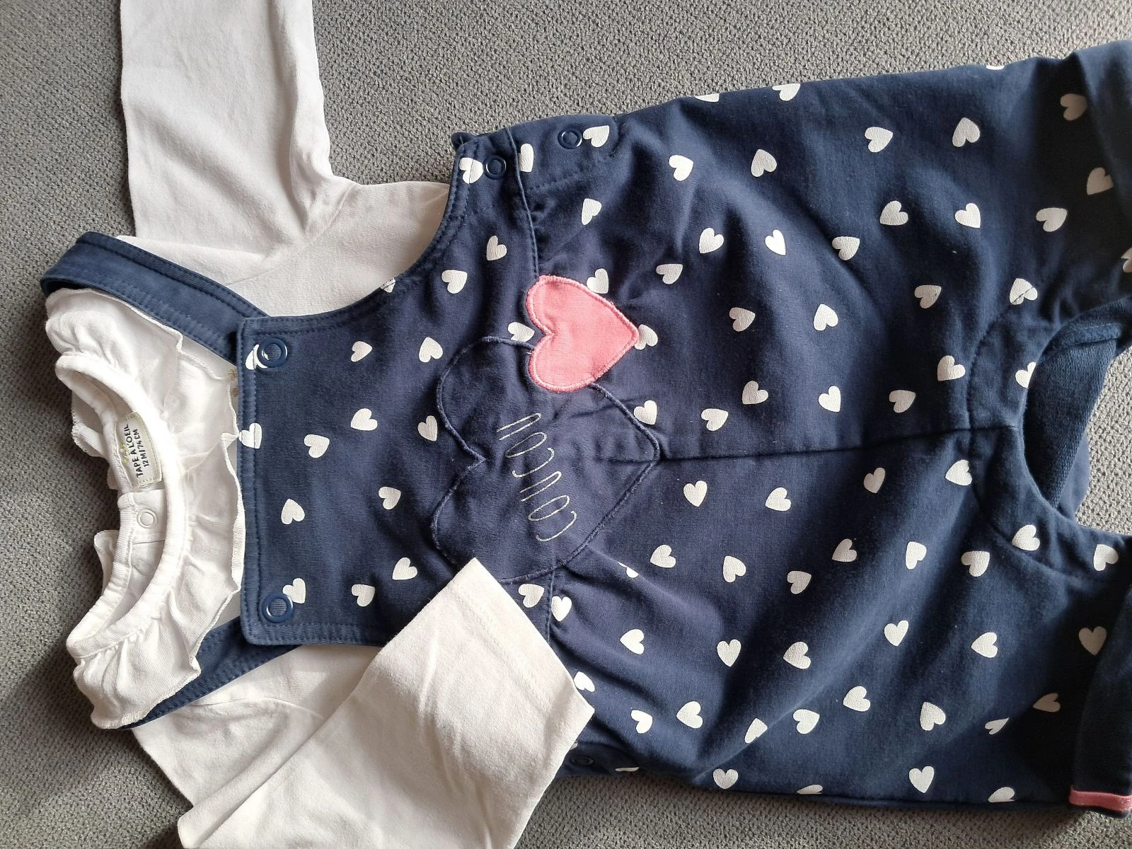 Conjunto de 12 meses: camiseta y body – photo 3
